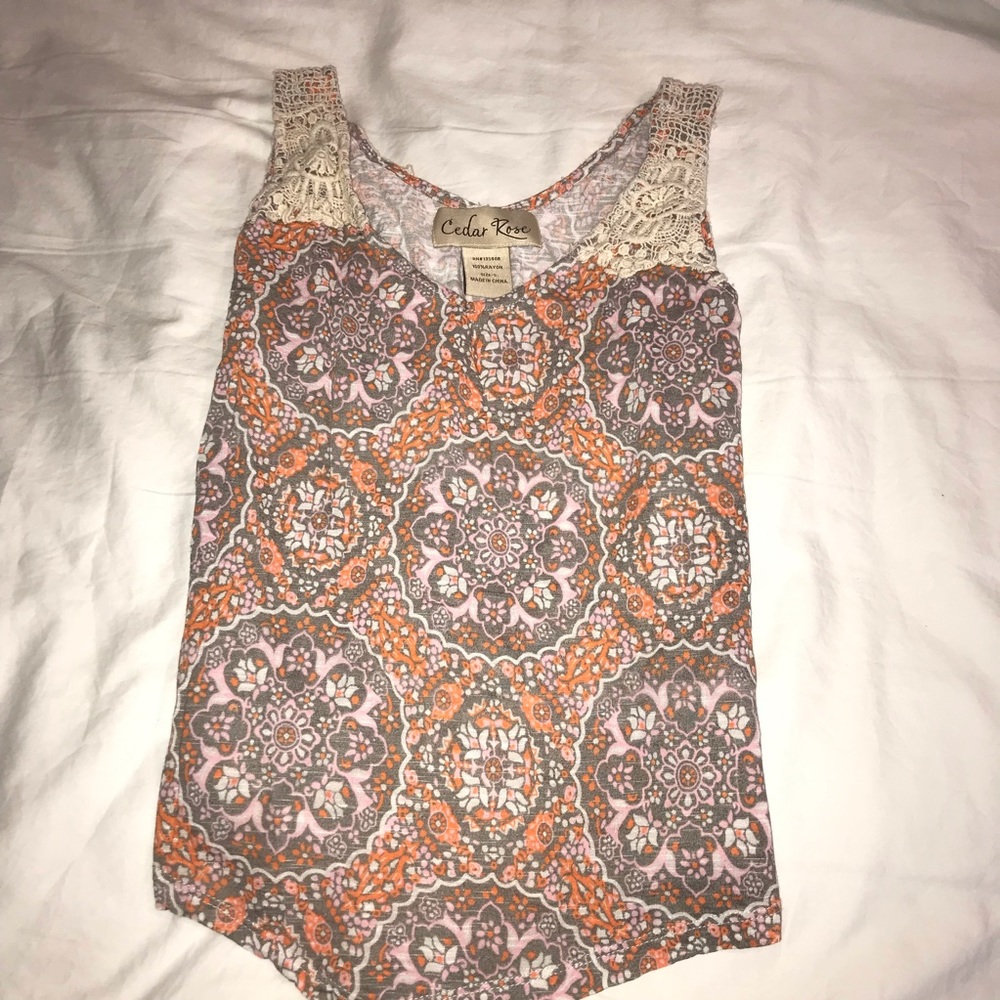 Cedar rose lace top